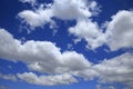 Amazing view with white clouds. Royalty Free Stock Photo