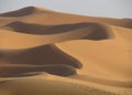 Spectacular views of high and astonishing Sand Dunes in Sahara Desert Royalty Free Stock Photo