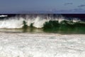 Shoreline Breaking Waves Kauai Hawaii Royalty Free Stock Photo