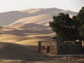 Spectacular views of high and astonishing Sand Dunes in Sahara Desert Royalty Free Stock Photo