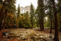 Spectacular views to the Yosemite waterfall