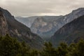 Spectacular views to the Yosemite waterfall in Yosemite National Royalty Free Stock Photo