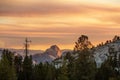 Spectacular views of the Yosemite National Park in autumn, Calif Royalty Free Stock Photo