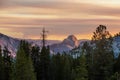 Spectacular views of the Yosemite National Park in autumn, Calif Royalty Free Stock Photo