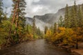 Spectacular views of the Yosemite National Park in autumn, Calif