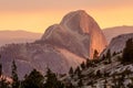 Spectacular views of the Yosemite National Park in autumn, Calif Royalty Free Stock Photo