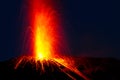 Spectacular volcanic eruption