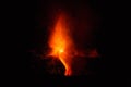 Spectacular Volcano Etna eruption ,Sicily , Italy Royalty Free Stock Photo