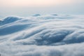 Spectacular waterfall clouds closeup