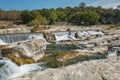 spectacular waterfalls and rapids of the Cascades du Sautadet, France