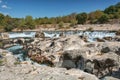 spectacular waterfalls and rapids of the Cascades du Sautadet, France