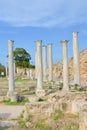 Spectacular well preserved ruins of ancient Greek city-state Salamis located in Turkish Northern Cyprus Royalty Free Stock Photo