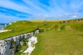 Spectacular White Cliffs of Dover view Kent England