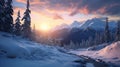 Spectacular Winter Landscape With Unreal Engine 5: A Whistlerian Masterpiece
