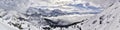 Spectacular winter mountain panorama