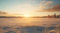 Spectacular Winter Scenery In Rural Finland: Frozen Fields And Romantic Riverscapes