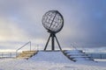 World globe at the Nordkapp on MagerÃÂ¸ya