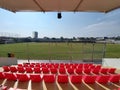 Spectator seats football Royalty Free Stock Photo