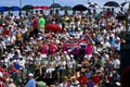 Spectators Pack the Pavilion - 18th Green