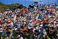 Spectators on the 18th