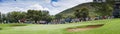 Spectators on the 8th Green - Panoramic