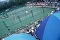 Spectators at the Annual Ojai Amateur Tennis Tournament, Ojai, California