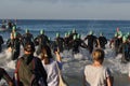 start of triathlon sea swim