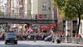 Spectators Celebrating Kenyan Runner Eliud Kipchoge Running World Record At Berlin Marathon 2018 In Berlin, Germany