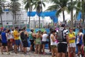 Spectators on Copacabana beach during Rio2016