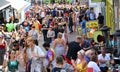 Spectators leaving Brighton Pride parade Royalty Free Stock Photo