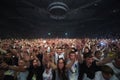 Spectators-participants at Armin van Buuren show