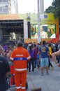 Spectators at Rio2016 Olympic Boulevard