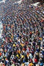 Spectators in the stadium watching sports Royalty Free Stock Photo