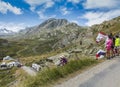 Spectators - Tour de France 2015 Royalty Free Stock Photo