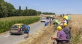 Spectators - Tour de France 2018 Royalty Free Stock Photo