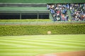 Spectators Watching Baseball from the Outfield Seating Royalty Free Stock Photo