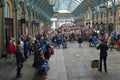 Spectators watching street show in Covent Garden in London, UK Royalty Free Stock Photo