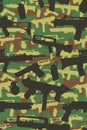 Military Camouflage weapons pattern green