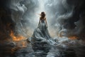 Spectral Abyss surreal interpretation of Hole in the soul abstract illustration AI Generated