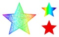 Spectral Linear Gradient Red Star Icon