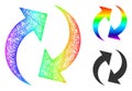 Rainbow Net Gradient Refresh Icon Royalty Free Stock Photo