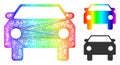 Spectral Hatched Gradient Car Icon