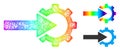 Spectral Linear Gradient Cog Integration Icon