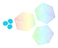 Spectral Mesh Gradient Sugar Cubes Icon