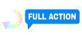Spectral Net Gradient Rotate Icon and Full Action Message Balloon with Shadow Royalty Free Stock Photo