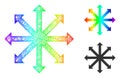Spectral Network Gradient Expand Arrows Icon
