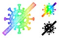 Spectral Network Gradient No Flu Virus Icon