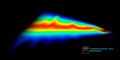 Spectral Thermographic Data Stream Visualization Background Royalty Free Stock Photo