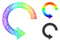 Rainbow Net Gradient Rotate Right Icon Royalty Free Stock Photo