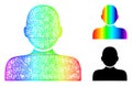 Spectral Network Gradient Man Person Icon